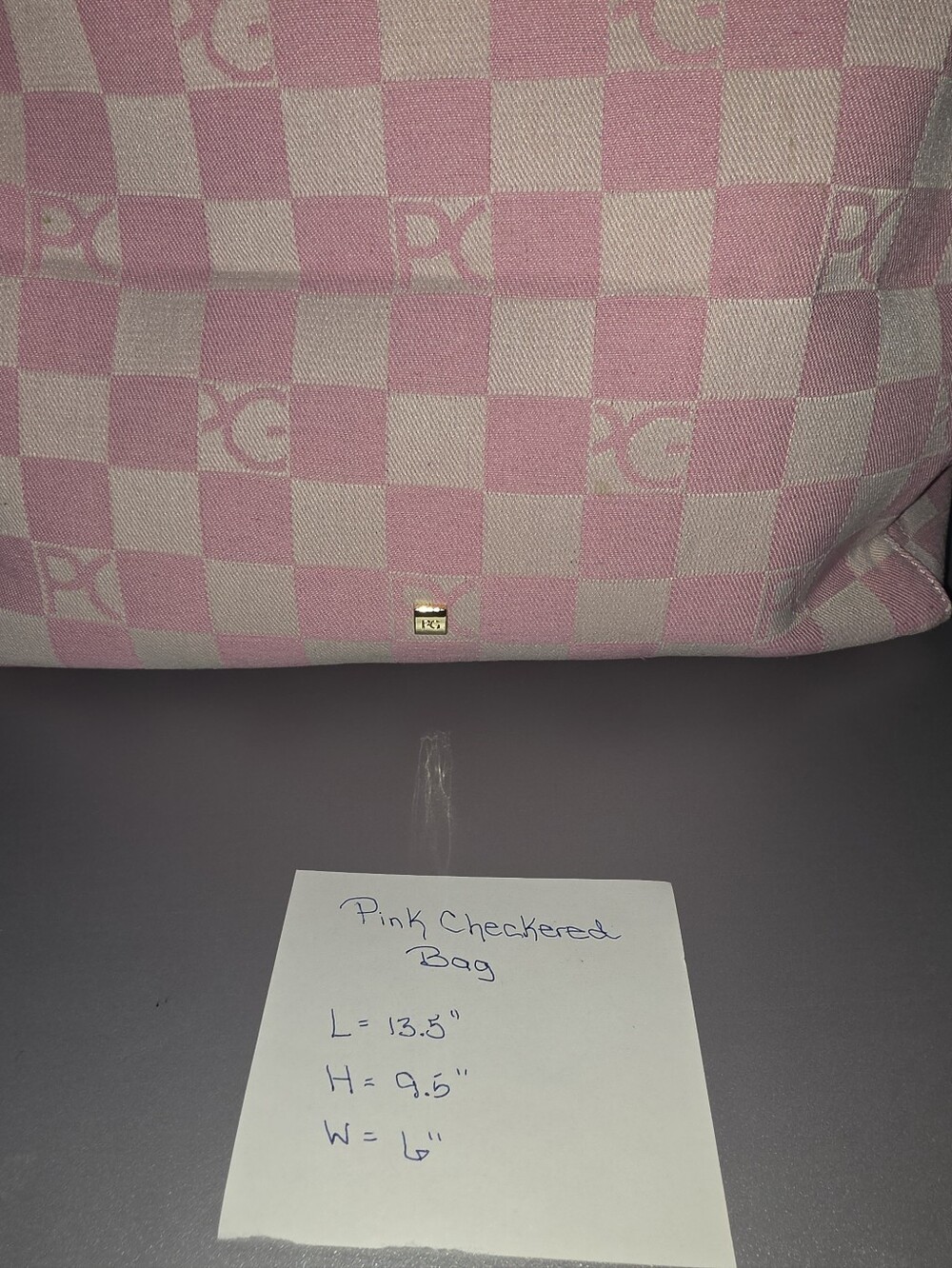 Pink Checkered LUXURY bag